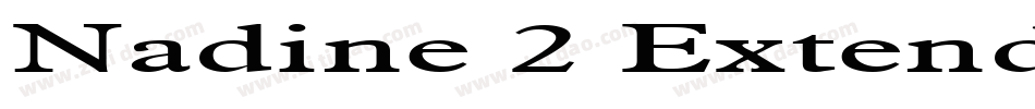 Nadine 2 Extended Normal字体转换